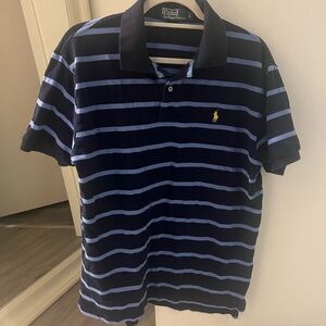 Ralph Lauren Navy Striped Polo Shirt